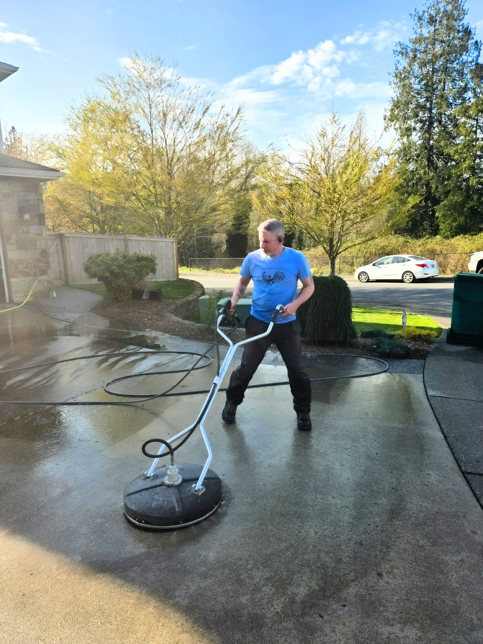 Power Washing Driveway